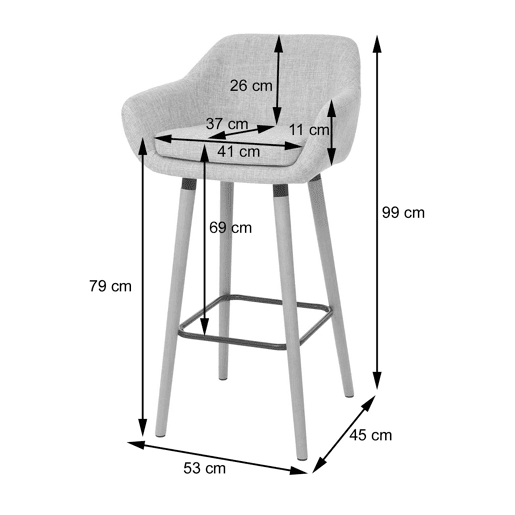 Conjunto de 2 banquetascadeiras de balcão com apoio para os pés em PVC preto 04_0000171