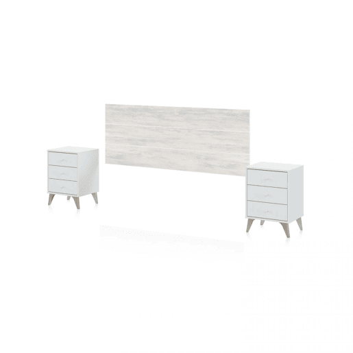 Dormitorio Iconic Branco Artik (Branco mate) - Branco Velho 40 x 56 x 33,5 cm