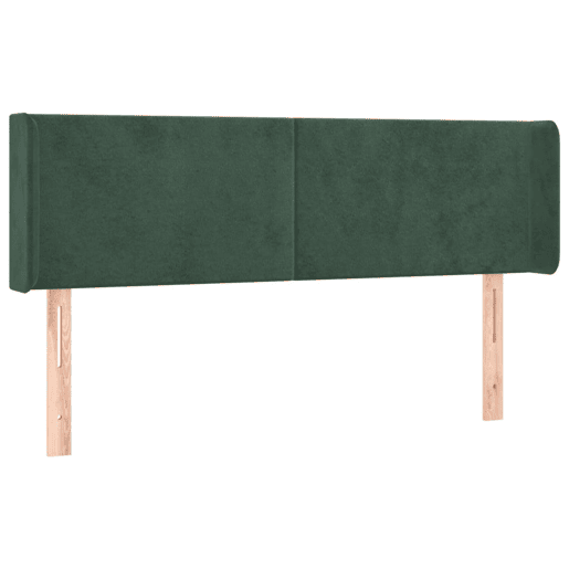 vidaXL Cabeceira cama c luzes LED veludo 147x16x7888 cm verde-escuro vidaXL Cabeceira cama c luzes LED veludo 147x16x7888 cm verde-escuro