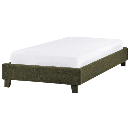 Beliani Cama sem cabeceira Bouclé ROANNE