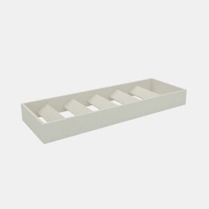 Sapateira canapé Luxo Textil grisáceo 135 cm
