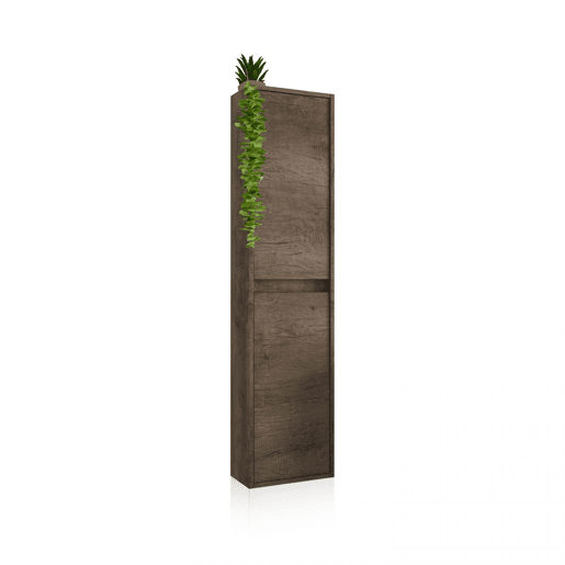 Coluna de casa de banho Thai 2 portas Nórdico 30 x 140 x 25,5 cm