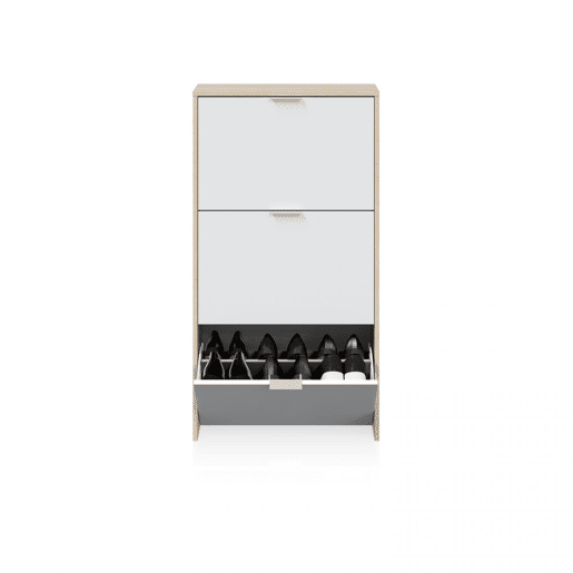 Sapateira Remi com 3 portas 60 x 113 x 22 cm