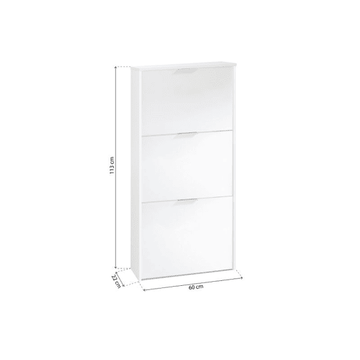 Sapateira Remi com 3 portas 60 x 113 x 22 cm