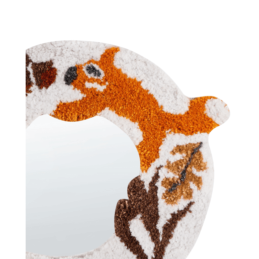 Espelho BORITI 51 cm 40 cm Algodão Branco