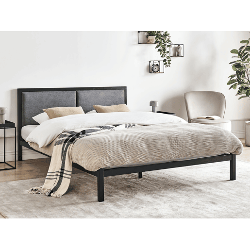 Beliani Cama Aço CLAMART Beliani Cama Aço CLAMART