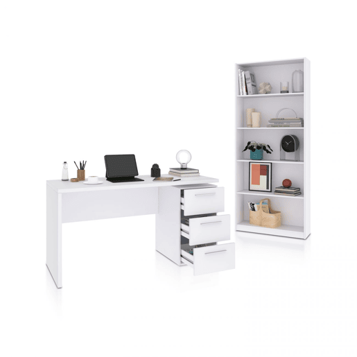 Sasha Plus pacote de escritório Artik White (Branco mate) 138 x 74 x 60 cm