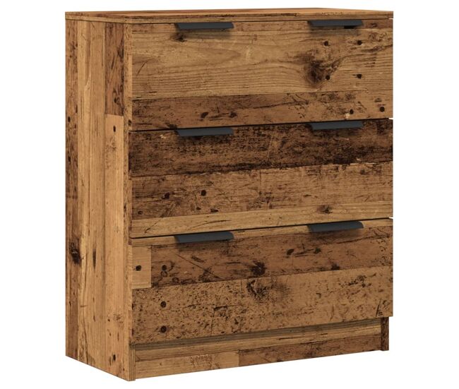 Vidaxl aparador de madera de ingeniería envejecida 60x30x70 cm