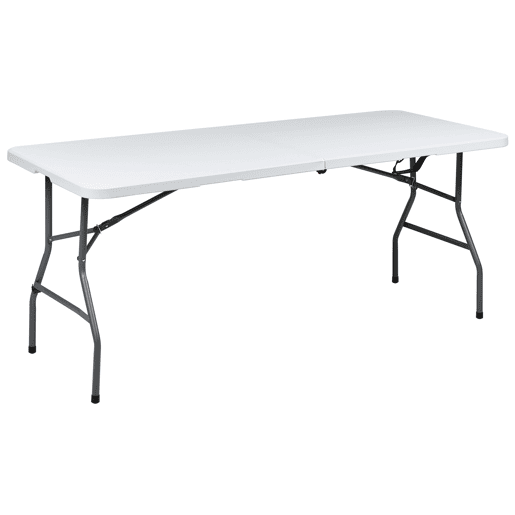 Mesa de jantar de exterior para 6 pessoas CUGNOLI 180 cm 74 cm Branco