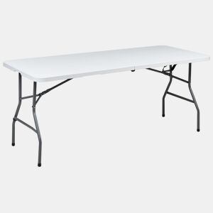 Mesa de jantar de exterior para 6 pessoas CUGNOLI 180 cm 74 cm Branco