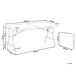 Beliani Mesa de jardín CUGNOLI 180x74 Beliani Mesa de jardín CUGNOLI 180x74 Blanco