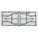Beliani Mesa de jardín CUGNOLI 180x74 Beliani Mesa de jardín CUGNOLI 180x74 Blanco