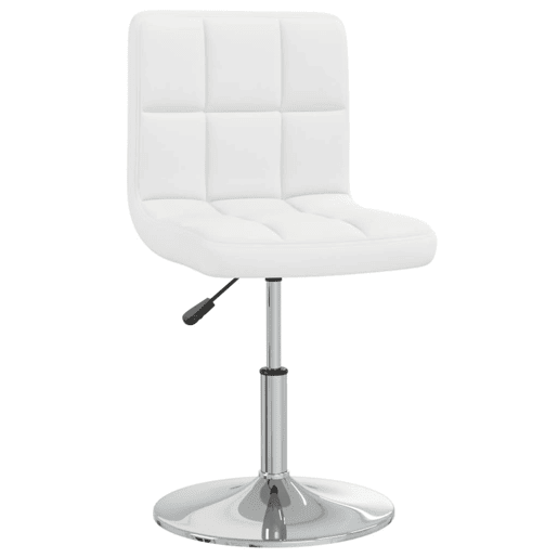 vidaXL Cadeira de jantar couro artificial branco vidaXL Cadeira de jantar couro artificial branco