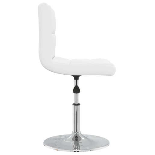 vidaXL Cadeira de jantar couro artificial branco vidaXL Cadeira de jantar couro artificial branco