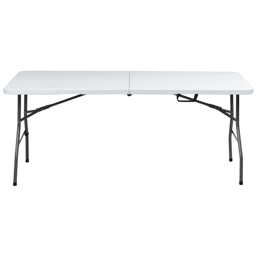 Conjunto de refeições de jardim 4 lugares CUGNOLI Dobrável Branco