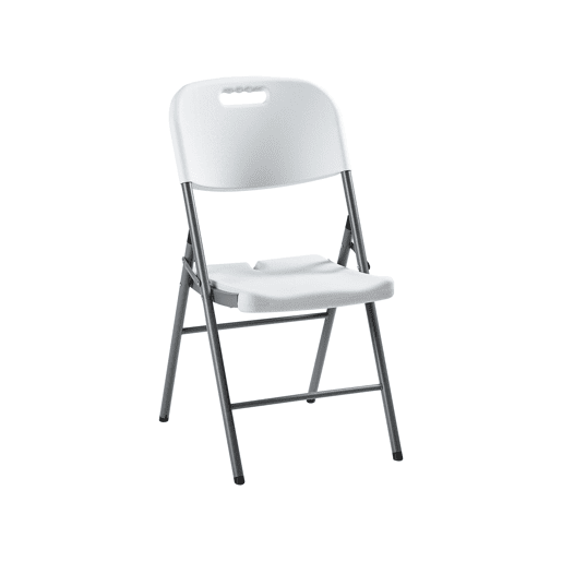 Conjunto de refeições de jardim 4 lugares CUGNOLI Dobrável Branco