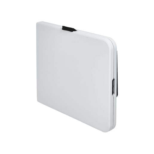 Conjunto de refeições de jardim 4 lugares CUGNOLI Dobrável Branco