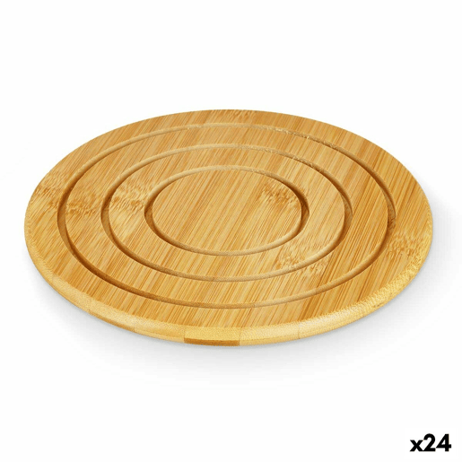 Individuais Natural Bambu 19 x 1 x 19 cm (24 Unidades) Redondo Individuais Natural Bambu 19 x 1 x 19 cm (24 Unidades) Redondo