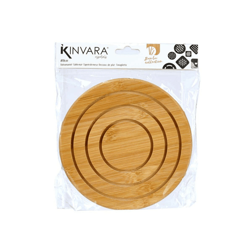 Individuais Natural Bambu 19 x 1 x 19 cm (24 Unidades) Redondo Individuais Natural Bambu 19 x 1 x 19 cm (24 Unidades) Redondo