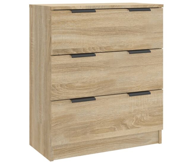 Vidaxl aparador de madera contrachapada color roble sonoma 60x30x70 cm
