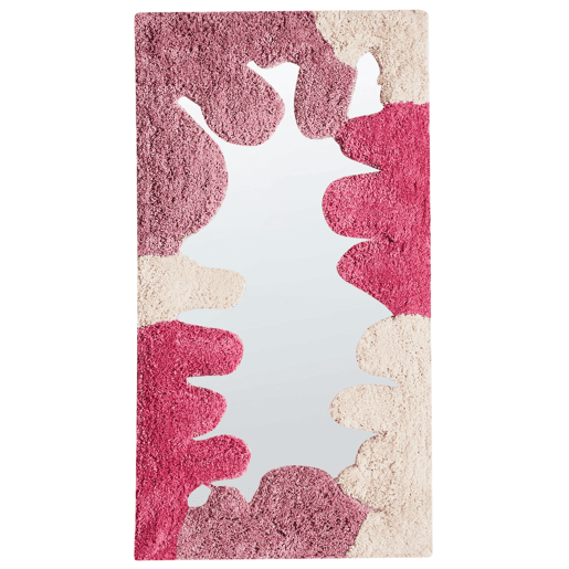 Espelho CAGERI 41 cm 75 cm Algodão Rosa
