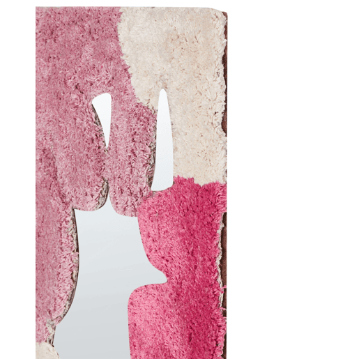 Espelho CAGERI 41 cm 75 cm Algodão Rosa