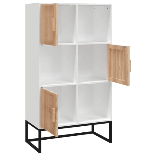 vidaXL Aparador alto 70x35x125 cm derivados de madeira branco vidaXL Aparador alto 70x35x125 cm derivados de madeira branco