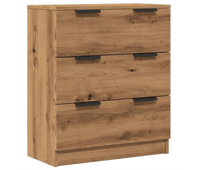 Vidaxl aparador de madera de ingeniería roble artisan 60x30x70 cm