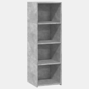 vidaXL Armário alto 40x41x124 cm derivados de madeira cinza cimento