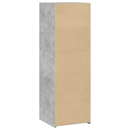 vidaXL Armário alto 40x41x124 cm derivados de madeira cinza cimento vidaXL Armário alto 40x41x124 cm derivados de madeira cinza cimento