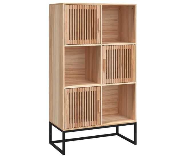 Vidaxl aparador alto madera contrachapada 70x35x125 cm