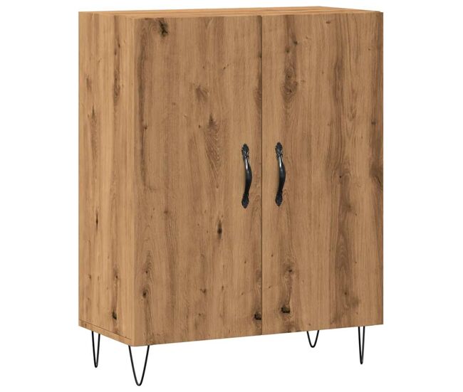 Vidaxl aparador de madera de ingeniería roble artisan 69,5x34x90 cm