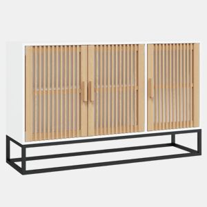 vidaXL Aparador 105x30x65 cm derivados de madeira branco