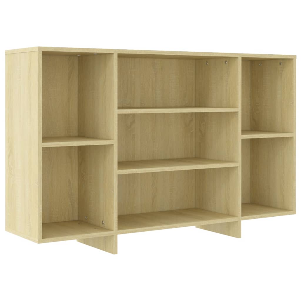 Vidaxl aparador de madera contrachapada roble sonoma 120x30x75 cm