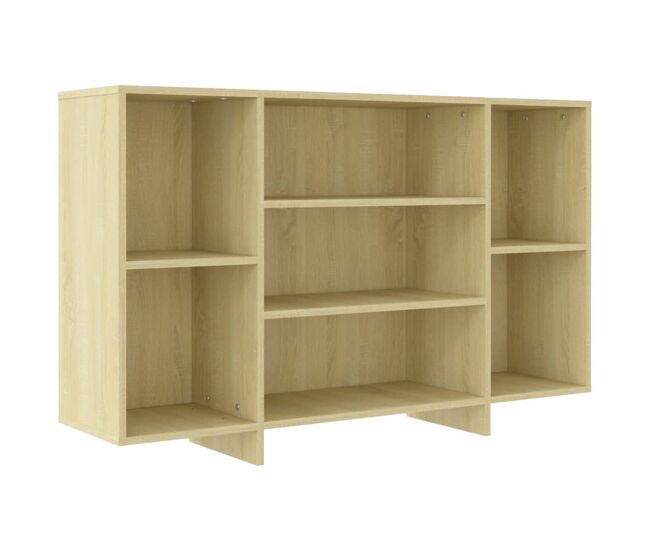 Vidaxl aparador de madera contrachapada roble sonoma 120x30x75 cm
