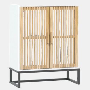 vidaXL Aparador 60x30x75 cm derivados de madeira branco