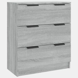 vidaXL Aparador 60x30x70 cm derivados de madeira cinzento sonoma