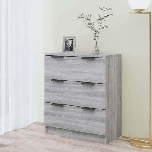 vidaXL Aparador 60x30x70 cm derivados de madeira cinzento sonoma vidaXL Aparador 60x30x70 cm derivados de madeira cinzento sonoma
