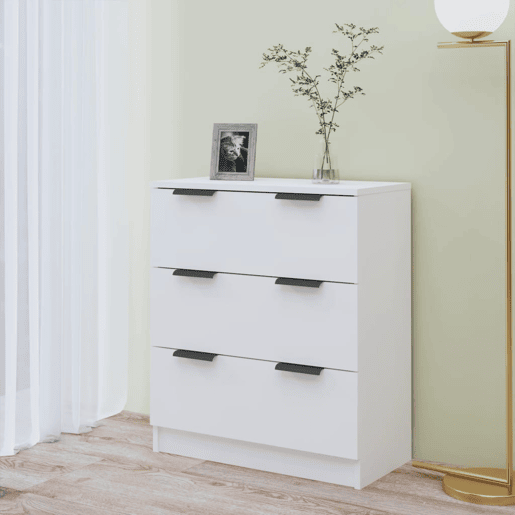 vidaXL Aparador 60x30x70 cm derivados de madeira branco vidaXL Aparador 60x30x70 cm derivados de madeira branco