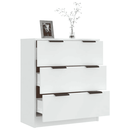 vidaXL Aparador 60x30x70 cm derivados de madeira branco vidaXL Aparador 60x30x70 cm derivados de madeira branco