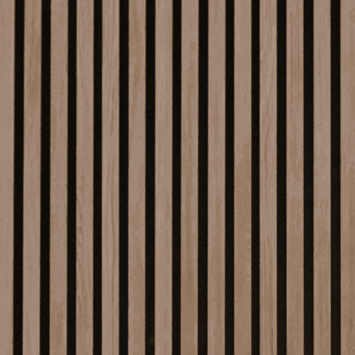 Embalagem 2 painéis acústicos Noiseless 240 Carvalho Mel - Preto 60 x 240 x 2,2 cm