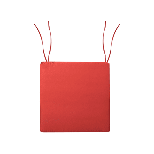 Conjunto de 8 almofadas de cadeira para jardim SASSARI PREMIUM 46 x 46 cm Vermelho
