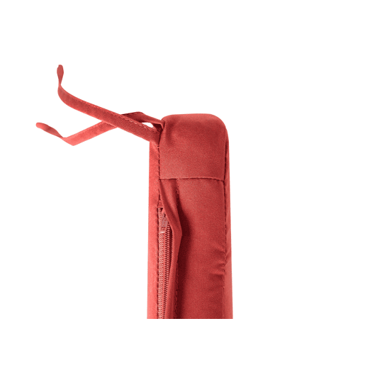 Conjunto de 8 almofadas de cadeira para jardim SASSARI PREMIUM 46 x 46 cm Vermelho