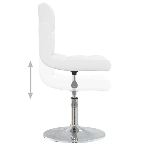vidaXL Cadeiras de jantar 2 pcs couro artificial branco vidaXL Cadeiras de jantar 2 pcs couro artificial branco