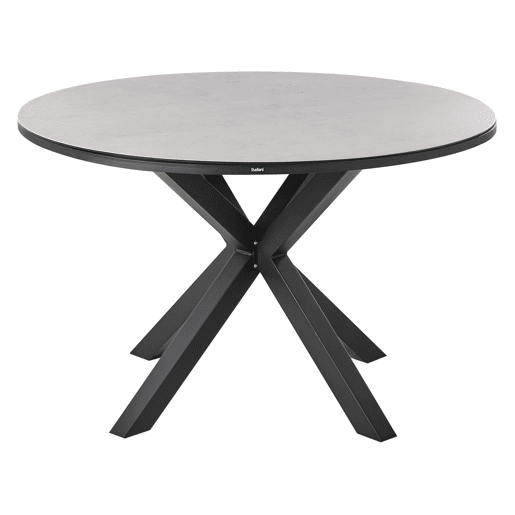 Conjunto de refeições de jardim 4 lugares MALETTOTAVIANO com almofadas Metal CinzentoPreto