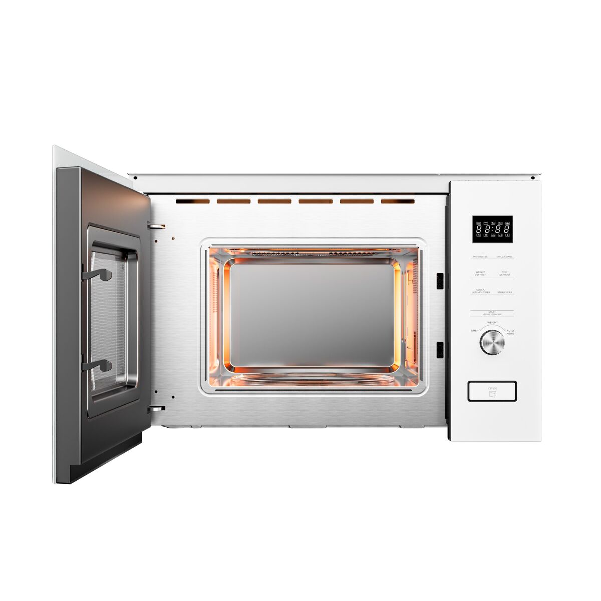 Midea MBMTG820H-WH - Microondas Integrable con Grill