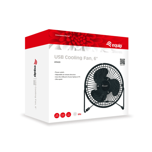 Ventilador de Mesa Equip Preto 6 Ventilador de Mesa Equip Preto 6