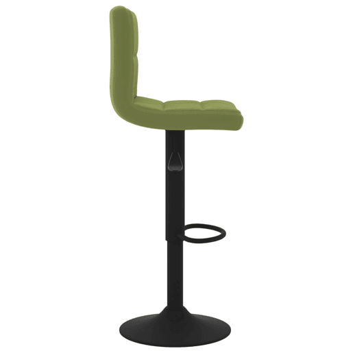 vidaXL Bancos de bar 2 pcs veludo verde-claro