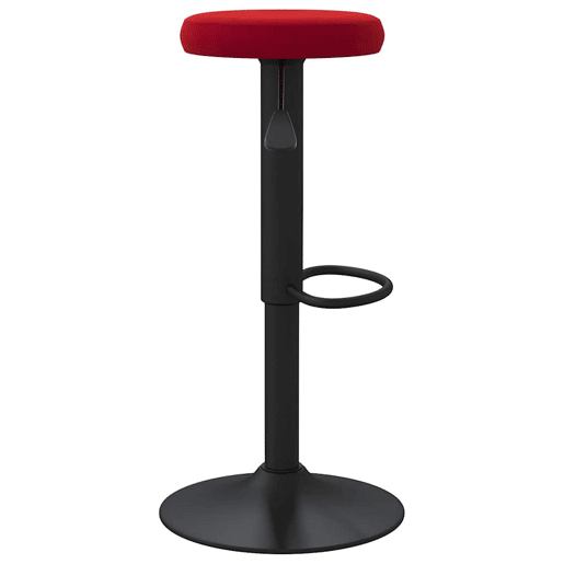 vidaXL Bancos de bar 2 pcs veludo vermelho tinto