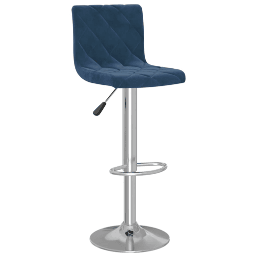 vidaXL Bancos de bar 2 pcs veludo azul